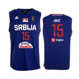 Camisetas Copa Mundial de Baloncesto FIBA 2019 Serbia Nikola Jokic Azul