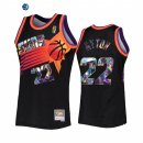 Camisetas NBA Phoenix Suns NO.22 Deandre Ayton 75th Diamante Negro Hardwood Classics 2022