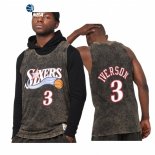 Camisetas NBA Philalphia 76ers Allen Iverson Negro Hardwood Classics 2021-22