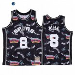 Camisetas NBA San Antonio Spurs Patty Mill Negro Hardwood Classics