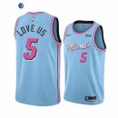 Camisetas NBA de Derrick Jones Jr. Miami Heat love us Azul Ciudad 19/20