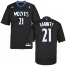 Camisetas NBA de Manga Corta Kevin Garnett Minnesota Timberwolves Negro