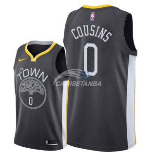 Camisetas NBA de DeMarcus Cousins Golden State Warriors Negro Statement 2018
