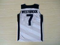Camisetas NBA de Russell Westbrook USA 2012 blanco