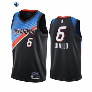 Camiseta NBA de Oklahoma City Thunder Hamidou Diallo Negro Ciudad 2020-21
