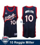 Camisetas NBA de Reggie Miller USA 1996 Negro