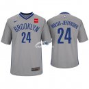 Camisetas NBA de Manga Corta Rondae Hollis Jefferson Brooklyn Nets Gris 17/18