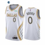 Camisetas NBA de Dallas Mavericks Sterling Brown Blanco Ciudad 2021
