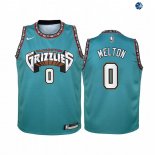Camisetas de NBA Ninos Memphis Grizzlies De'Anthony Melton Verde Hardwood Classics