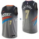 Camisetas NBA de Carmelo Anthony Oklahoma City Thunder Nike Gris Ciudad 17/18