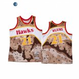 Camisetas NBA Atlanta Hawks Dominique Wilkins Camuflaje Hardwood Classics 2021