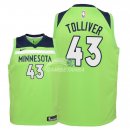Camisetas de NBA Ninos Minnesota Timberwolves Anthony Tolliver Verde Statement 2018