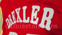 Camisetas NBA de Retro Clyde Drexler Houston Rockets Rojo