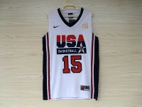 Camisetas NBA de Anthony USA 1992 Blanco
