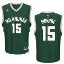 Camisetas NBA de Greg Monroe Milwaukee Bucks Verde