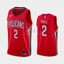 Camisetas NBA de Lonzo Ball New Orleans Pelicans Rojo Statement 2019/20