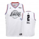 Camisetas de NBA Ninos Lonzo Ball 2019 All Star Blanco