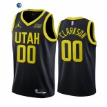 Camisetas NBA Jordan Utah Jazz NO.00 Jordan Clarkson Negro Statement 2022-23