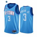 Camiseta NBA de Houston Rockets Kevin Porter Jr. Azul Ciudad 2020-21