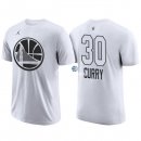 Camisetas NBA de Manga Corta Stephen Curry All Star 2018 Blanco