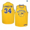 Camisetas de NBA Ninos Golden State Warriors Shaun Livingston Oro Hardwood Classics 19/20