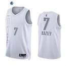 Camisetas NBA Nike Oklahoma City Thunder NO.7 Darius Bazley 75th Season Diamante Blanco Ciudad 2021-22