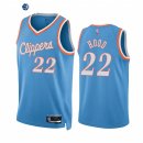 Camisetas NBA Nike Los Angeles Clippers NO.22 Rodney Hood 75th Azul Ciudad 2022