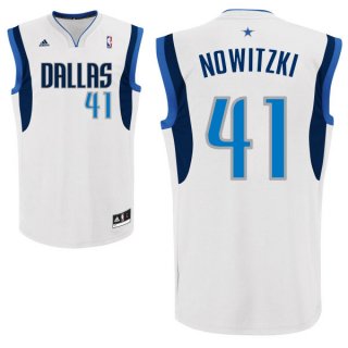 Camisetas NBA de Dirk Nowitzki Dallas Mavericks Blanco