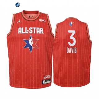 Camisetas de NBA Ninos Anthony Davis 2020 All Star Rojo