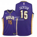 Camisetas de NBA Ninos New Orleans Pelicans Frank Jackson Nike Púrpura Ciudad 2018
