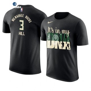 T- Shirt NBA Milwaukee Bucks George Hill Negro