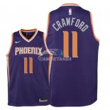 Camisetas de NBA Ninos Phoenix Suns Jamal Crawford Púrpura Icon 2018