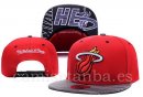 Snapbacks Caps NBA De Miami Heat Rojo Gris
