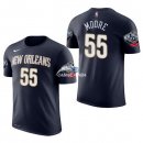 Camisetas NBA de Manga Corta E'Twaun Moore New Orleans Pelicans Marino 17/18