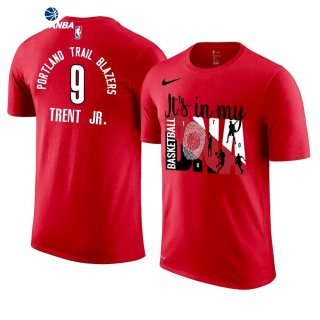 T- Shirt NBA Portland Trail Blazers Gary Trent Jr. Rojo