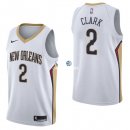 Camisetas NBA de Ian Clark New Orleans Pelicans Blanco Association 17/18