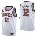 Camisetas NBA de Jabari Parker Milwaukee Bucks Retro Blanco 17/18