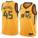 Camisetas NBA de Donovan Mitchell Utah Jazz Amarillo Statement 17/18
