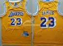Camisetas NBA de Lebron James Los Angeles Lakers Retro Amarillo