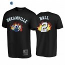 T-Shirt NBA Charlotte Hornets LaMelo Ball Dreamville BR Remix Negro Hardwood Classics 2020