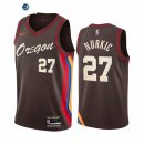 Camiseta NBA de Jusuf Nurkic Portland Trail Blazers Nike Negro Ciudad 2020-21