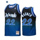 Camisetas NBA Orlando Magic NO.22 Franz Wagner Fadeaway Royal Negro Hardwood Classics 2022-23