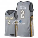 Camisetas NBA de Collin Sexton Cleveland Cavaliers 17/18 Nike Gris Ciudad