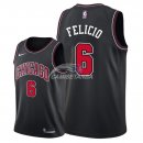 Camisetas NBA de Cristiano Felicio Chicago Bulls Negro Statement 2018