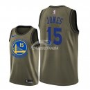 Camisetas NBA Salute To Servicio Golden State Warriors Damian Jones Nike Ejercito Verde 2018