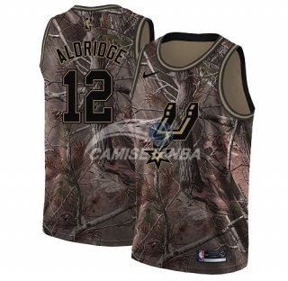 Camisetas Camo NBA Swingman Realtree Collection San Antonio Spurs LaMarcus Aldridge 2018