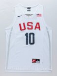 Camisetas NBA de Kobe Bryant USA 2016 Blanco