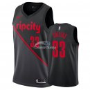 Camisetas NBA de Zach Collins Portland Trail Blazers Nike Negro Ciudad 18/19