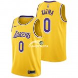 Camisetas NBA de Kyle Kuzma Los Angeles Lakers Amarillo Icon 18/19
