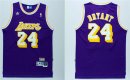 Camisetas NBA de Retro Kobe Bryant Los Angeles Lakers Púrpura